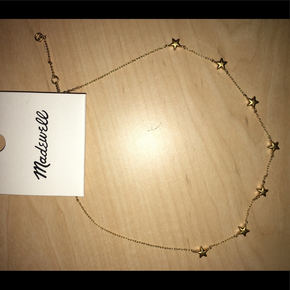 madewell gold puffy stars choker/ necklace